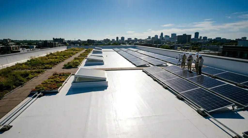 Techo reflectante para viviendas resistentes al clima