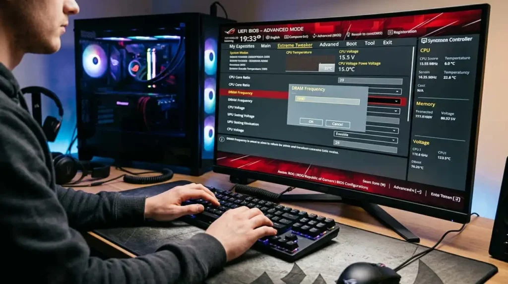 configuracion de computadora de escritorio